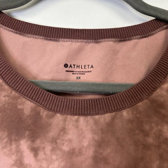 Athleta Rincon Drawstring Dress Womens Size 2X Rose Sleeveless Travel - Picture 4 of 10